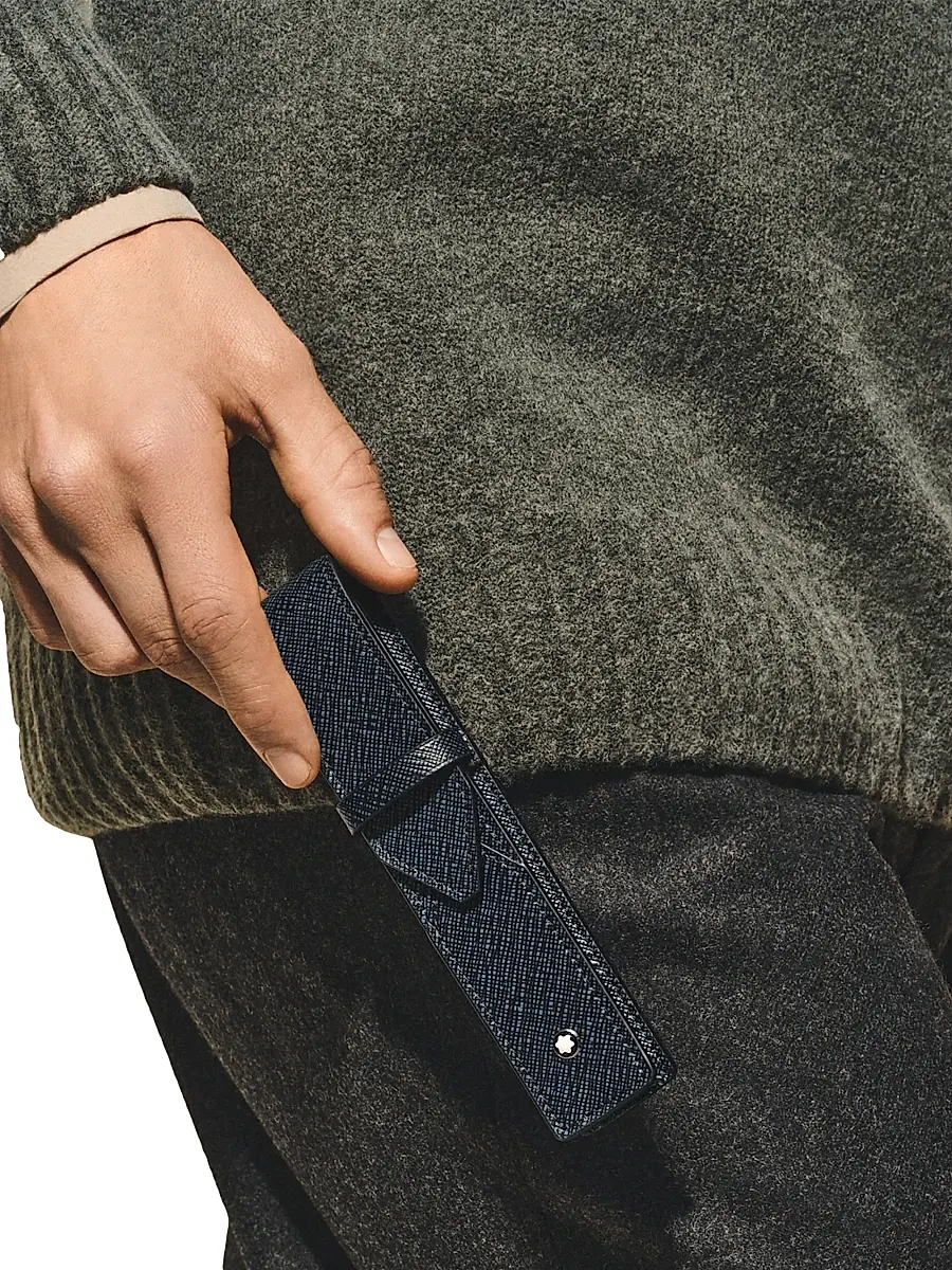 Montblanc Men's Sartorial Embossed Leather Pen Pouch | Thumbnail 2 Montblanc Men's Sartorial Embossed Leather Pen Pouch | Thumbnail 2