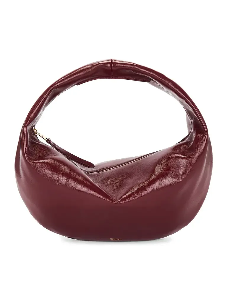 Khaite Olivia Patent Hobo Bag