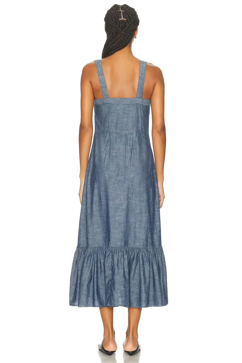 Polo Ralph Lauren Button Front Midi Dress | Thumbnail 3