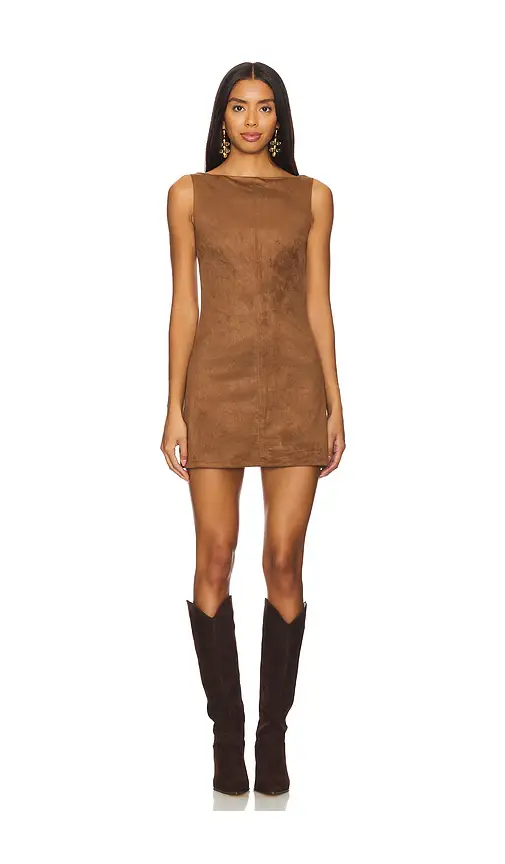 Tularosa Mimi Faux Suede Dress | Image 1 Tularosa Mimi Faux Suede Dress | Image 1