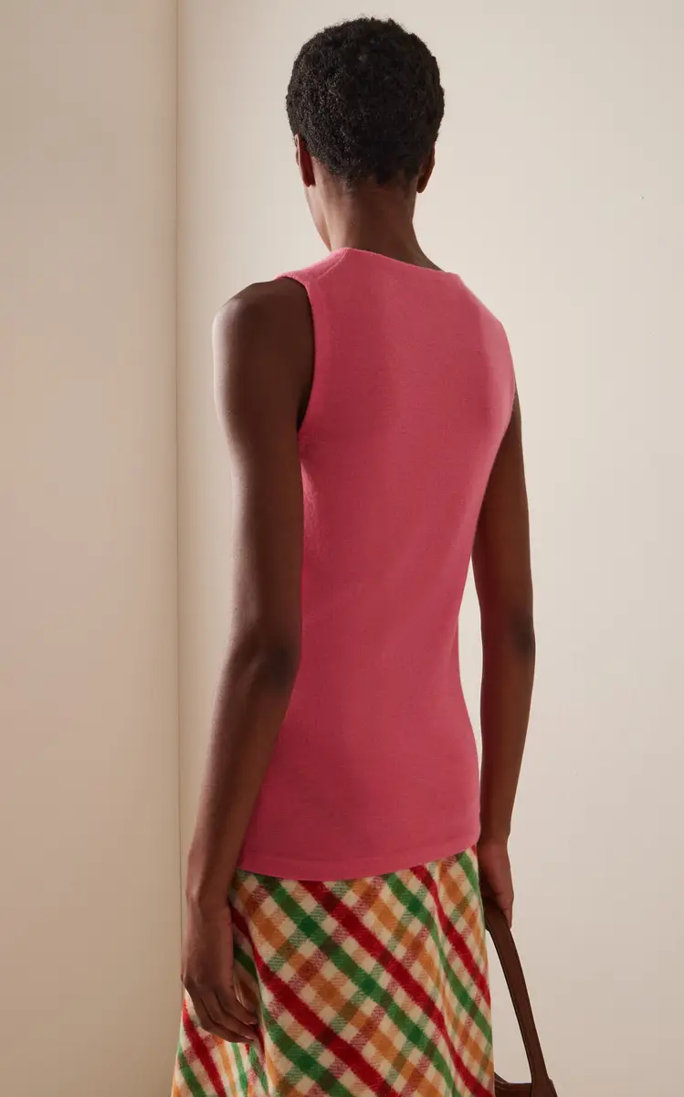 Miu Miu Cashmere-Silk Sleeveless Sweater | Thumbnail 5 Miu Miu Cashmere-Silk Sleeveless Sweater | Thumbnail 5