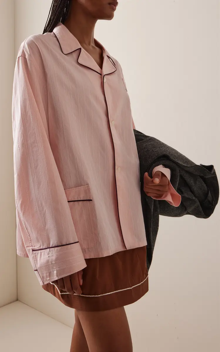 Prada Jacquard Cotton PJ Top | Thumbnail 3