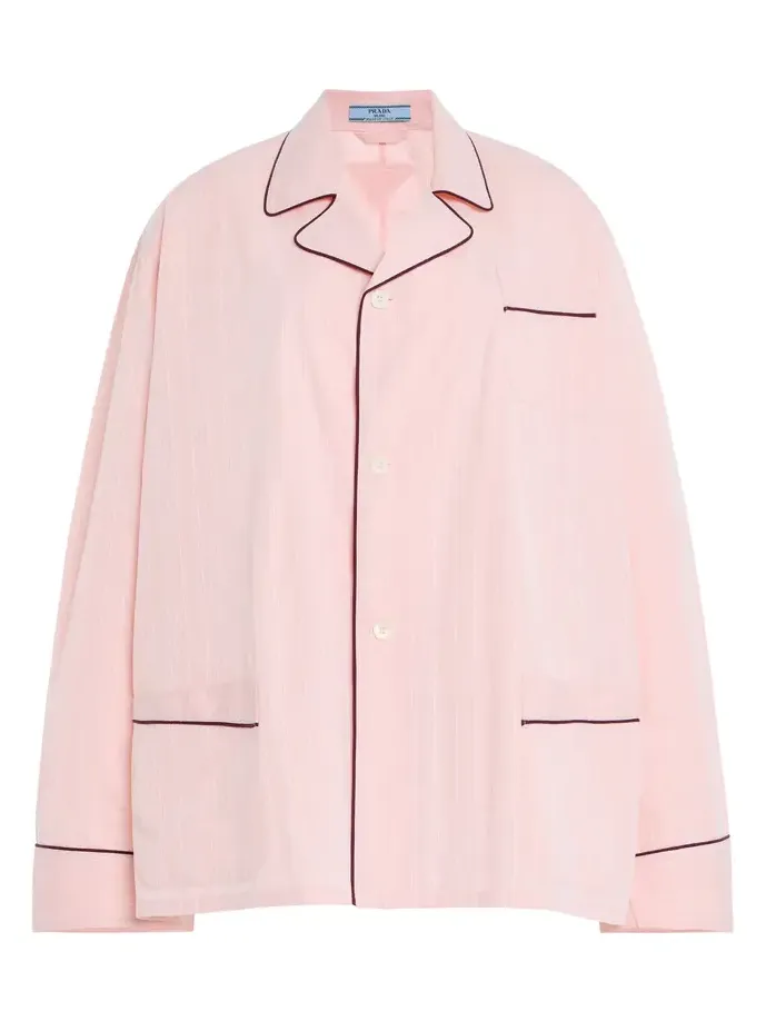 Jacquard Cotton PJ Top