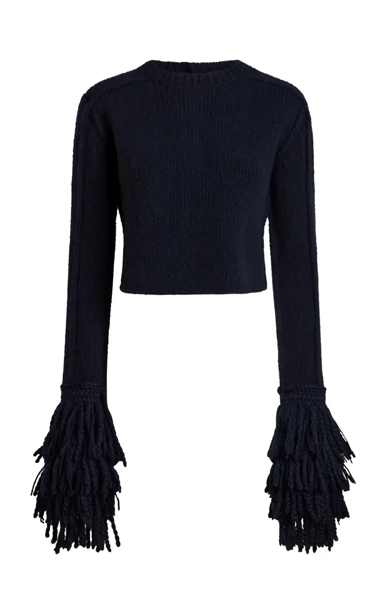 Etro Fringed Wool-Blend Cardigan | Thumbnail 6 Etro Fringed Wool-Blend Cardigan | Thumbnail 6