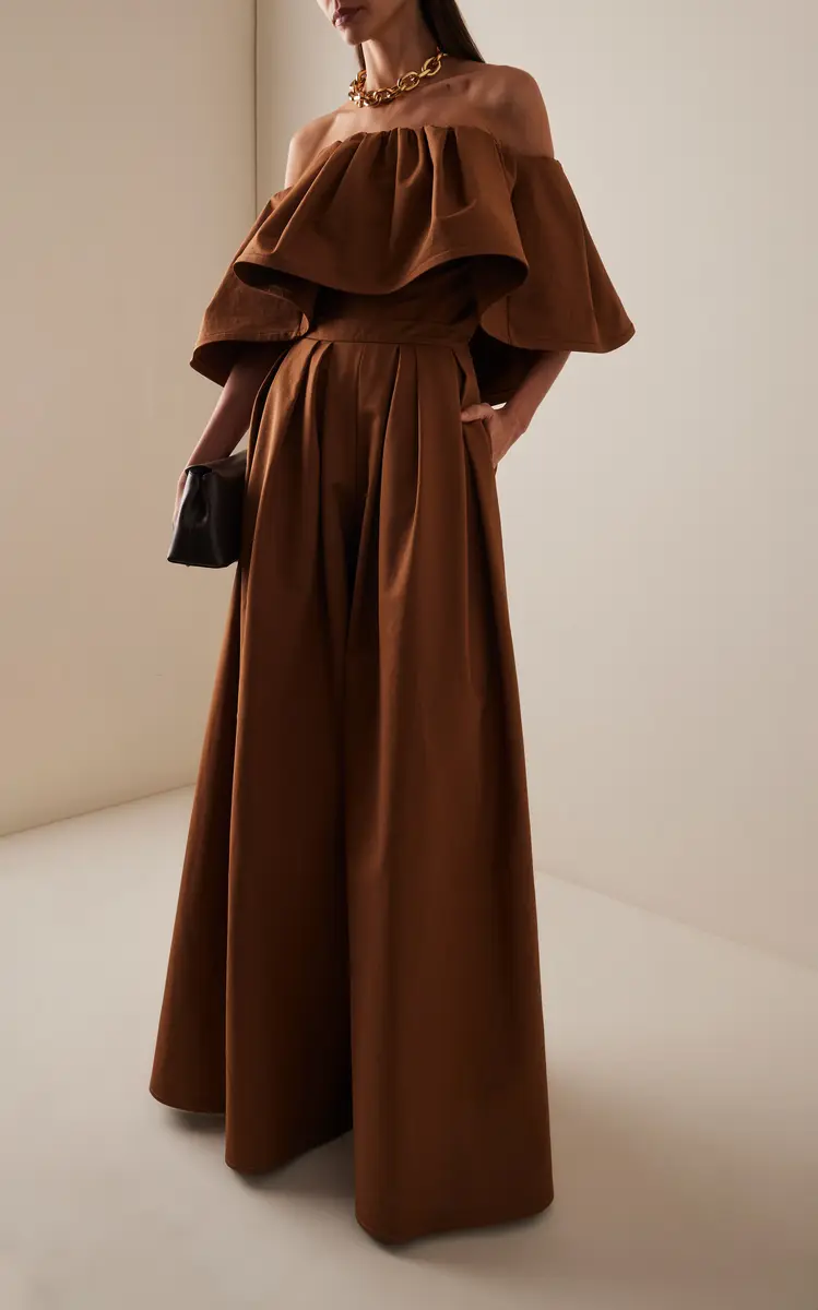 Carolina Herrera Stretch-Cotton Palazzo Pants | Thumbnail 8