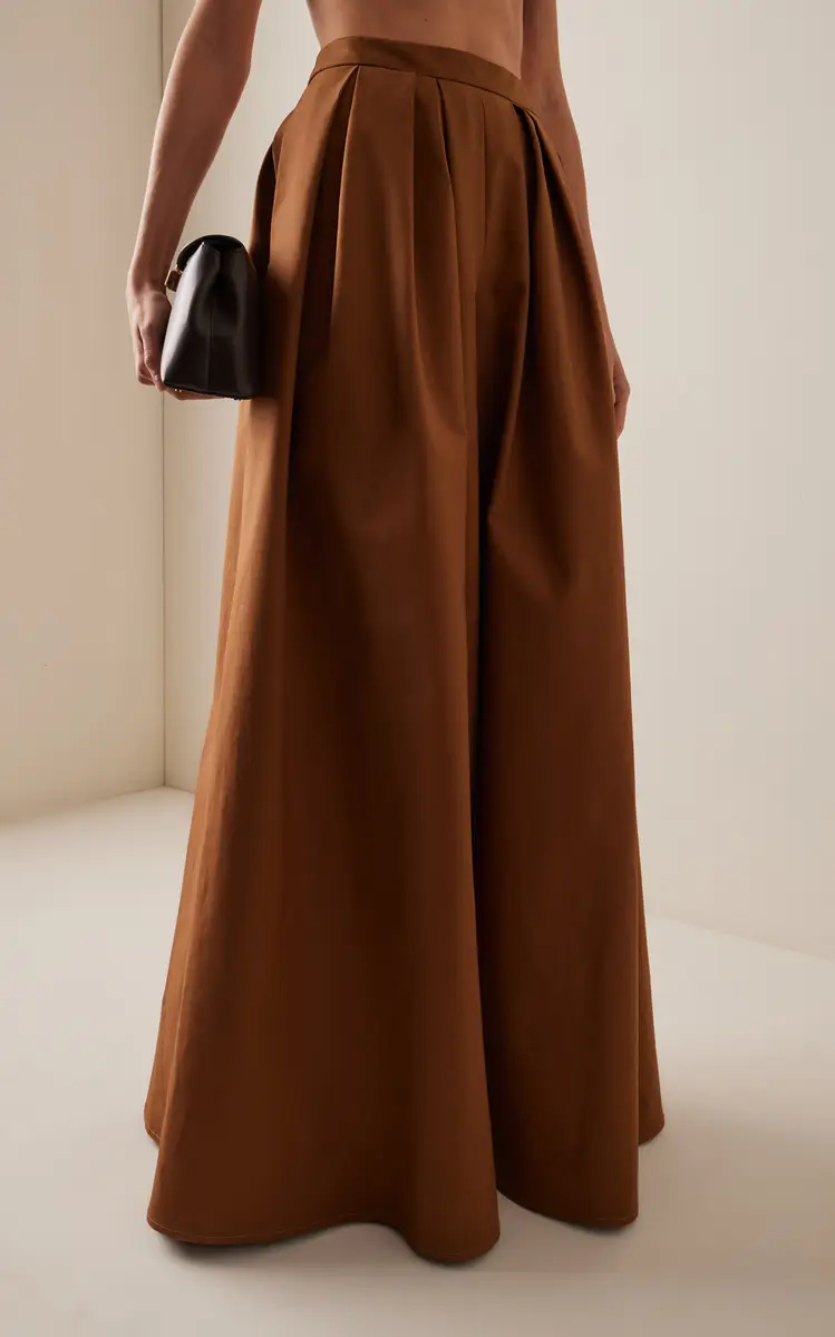 Carolina Herrera Stretch-Cotton Palazzo Pants | Thumbnail 9