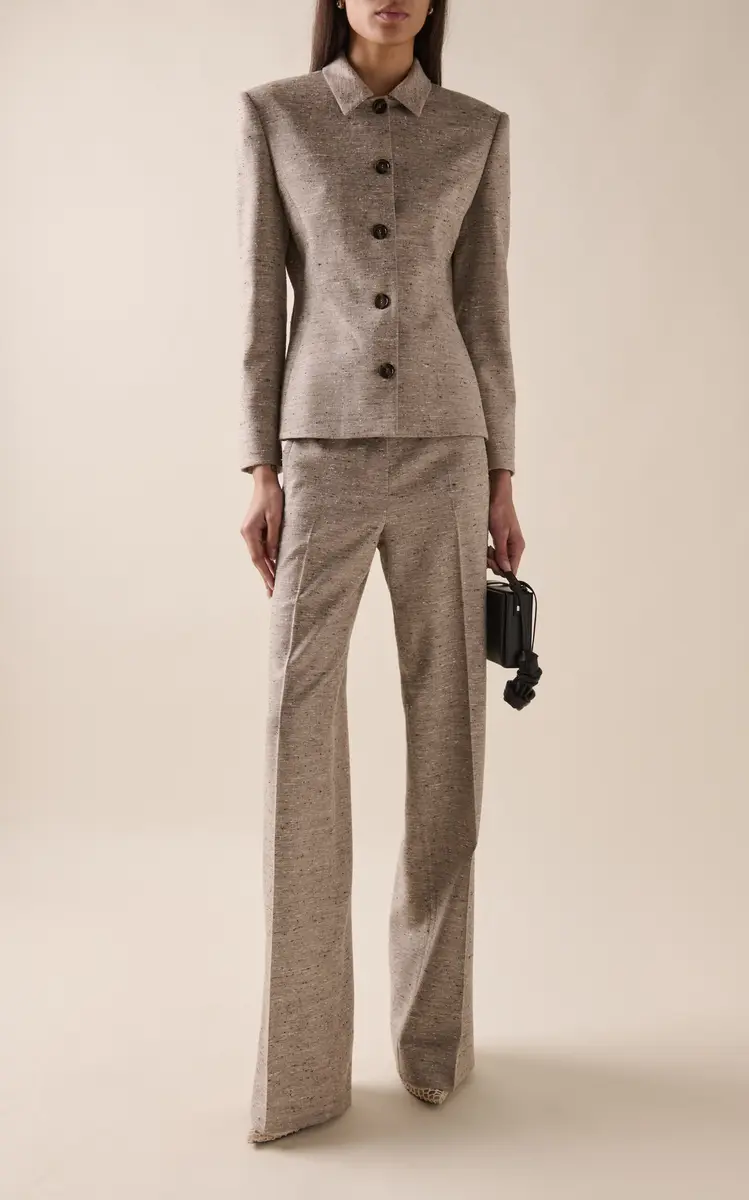 Magda Butrym Silk-Blend Flared Pants | Thumbnail 2