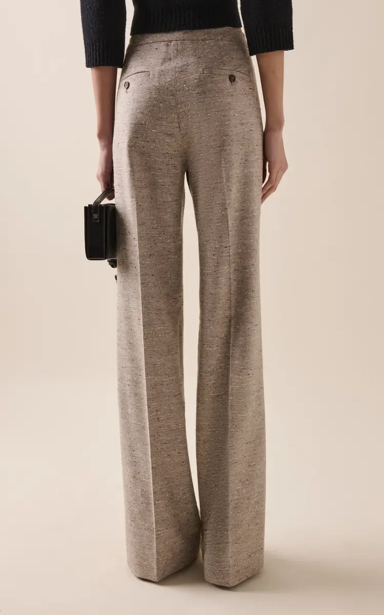 Magda Butrym Silk-Blend Flared Pants | Thumbnail 4