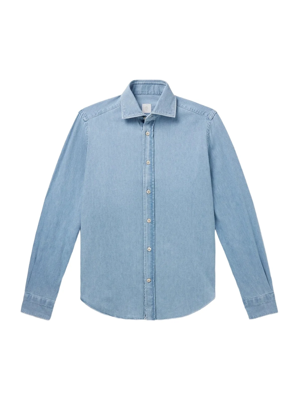 Slim-Fit Cotton-Chambray Shirt - Men Slim-Fit Cotton-Chambray Shirt - Men