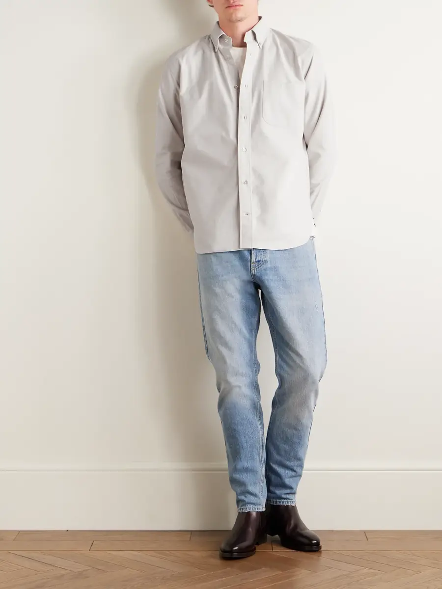 ELEVENTY Button-Down Collar Cotton Oxford Shirt - Men | Thumbnail 2 ELEVENTY Button-Down Collar Cotton Oxford Shirt - Men | Thumbnail 2