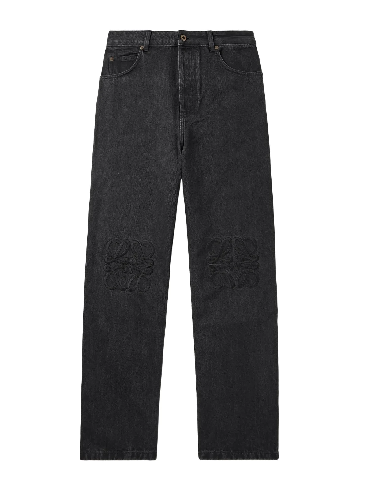 Loewe Wide-Leg Logo-Embroidered Jeans - Men
