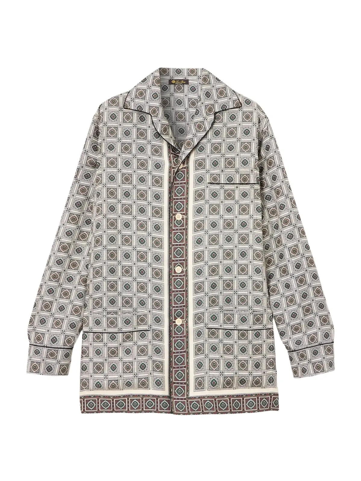 Loro Piana Lian Printed Silk-twill Shirt