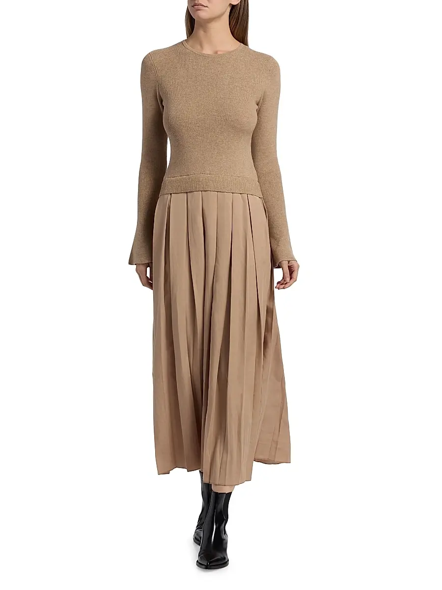 dh New York Women's Meryl Pleated Maxi Dress | Thumbnail 3 dh New York Women's Meryl Pleated Maxi Dress | Thumbnail 3