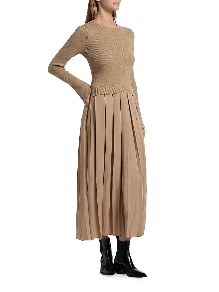 dh New York Women's Meryl Pleated Maxi Dress | Thumbnail 4 dh New York Women's Meryl Pleated Maxi Dress | Thumbnail 4