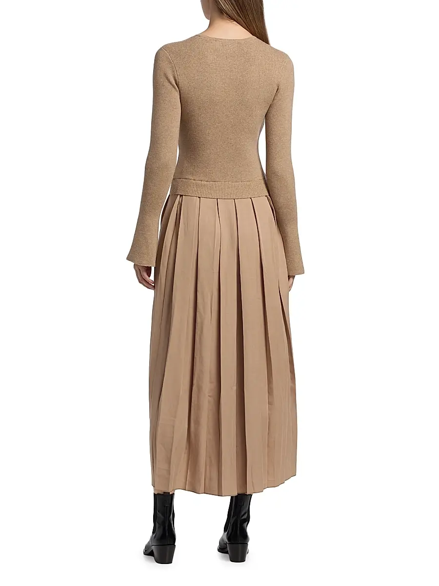 dh New York Women's Meryl Pleated Maxi Dress | Thumbnail 5 dh New York Women's Meryl Pleated Maxi Dress | Thumbnail 5