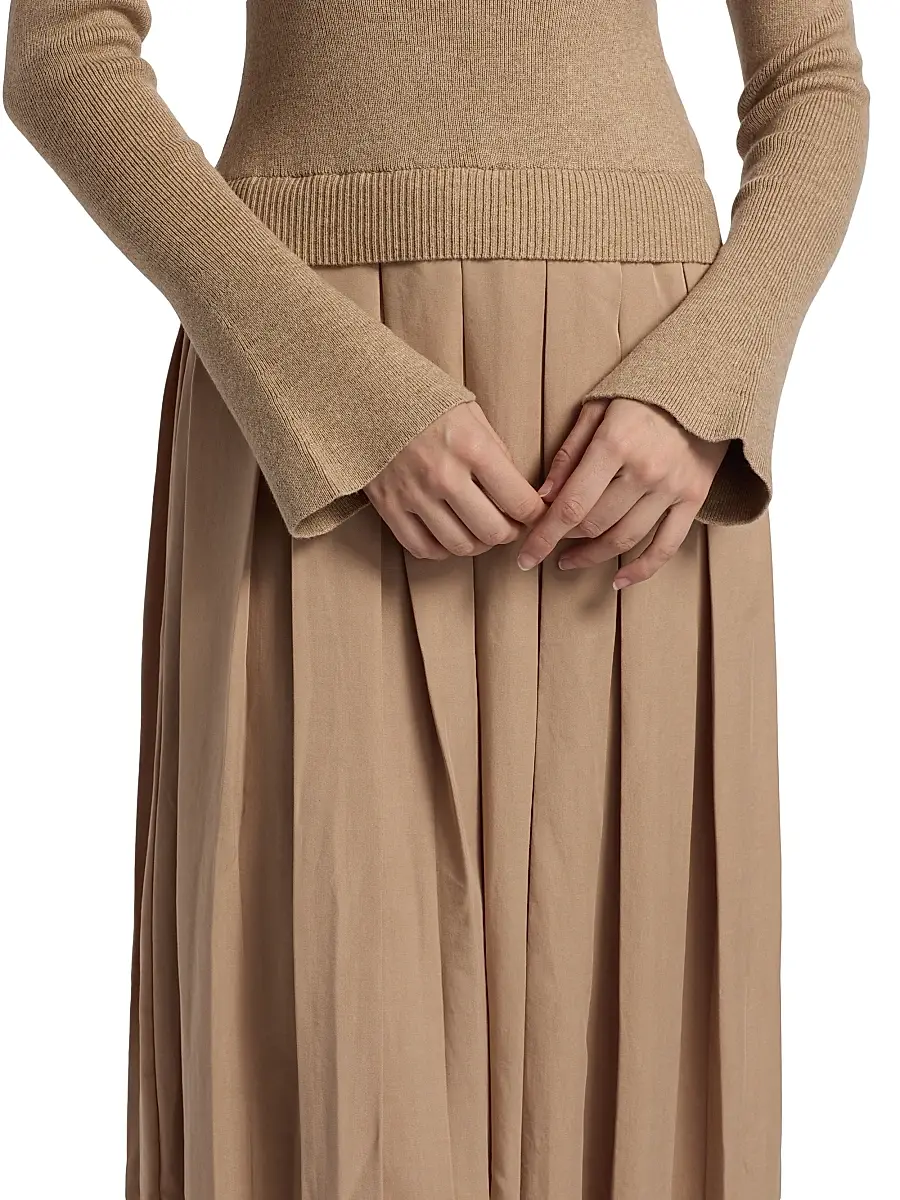 dh New York Women's Meryl Pleated Maxi Dress | Thumbnail 6 dh New York Women's Meryl Pleated Maxi Dress | Thumbnail 6