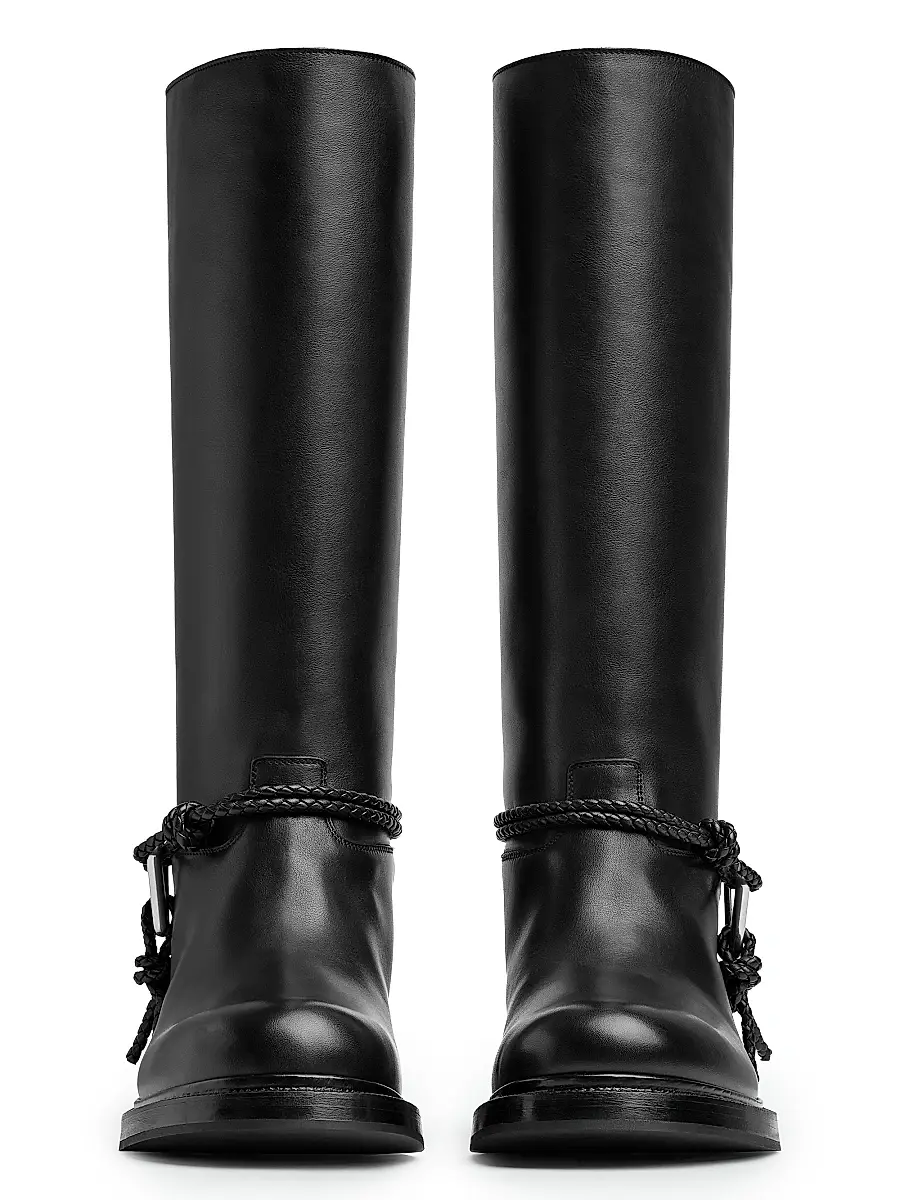 Bottega Veneta Women's James Leather Boots - Black | Thumbnail 2 Bottega Veneta Women's James Leather Boots - Black | Thumbnail 2