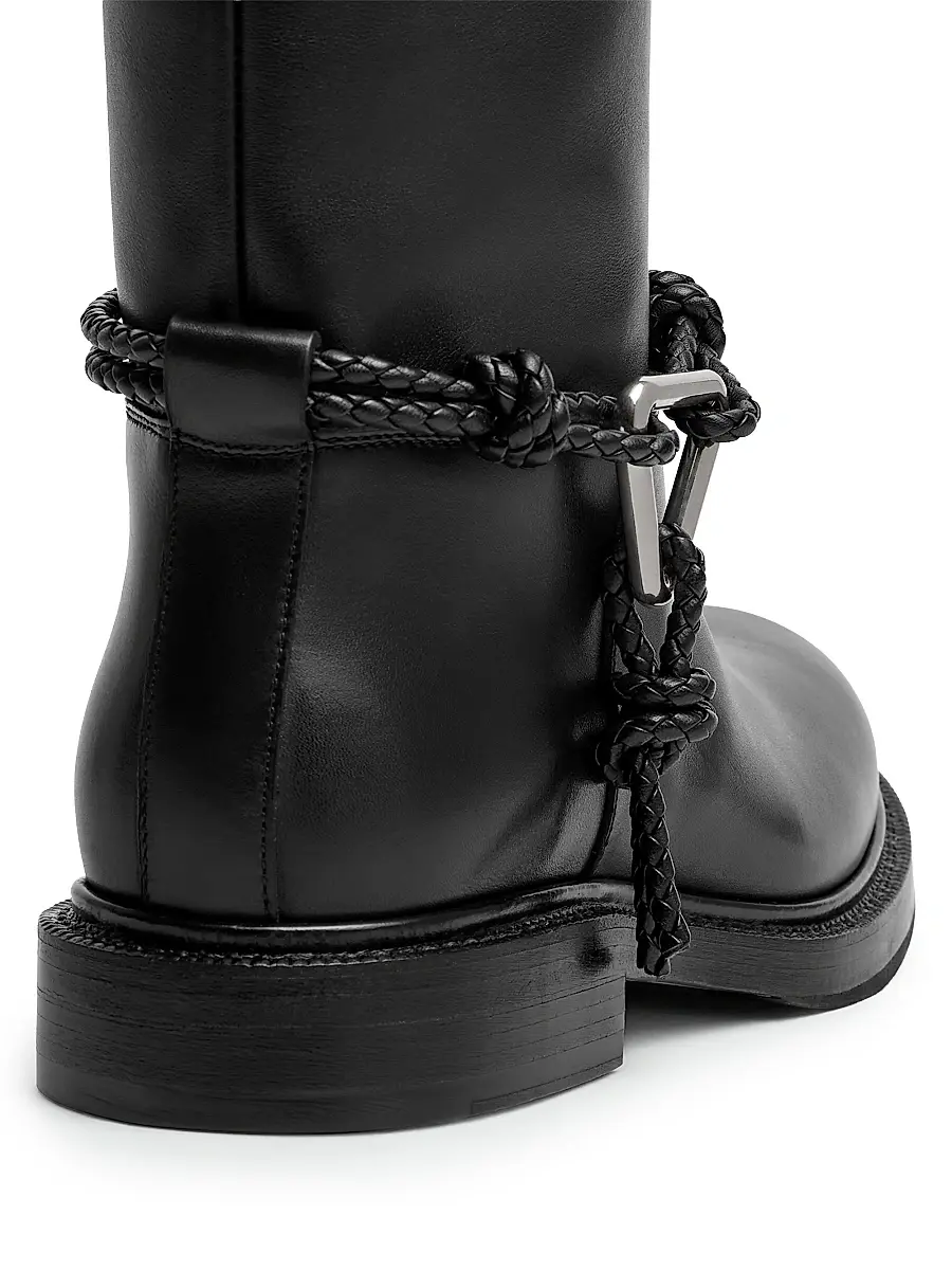 Bottega Veneta Women's James Leather Boots - Black | Thumbnail 4 Bottega Veneta Women's James Leather Boots - Black | Thumbnail 4
