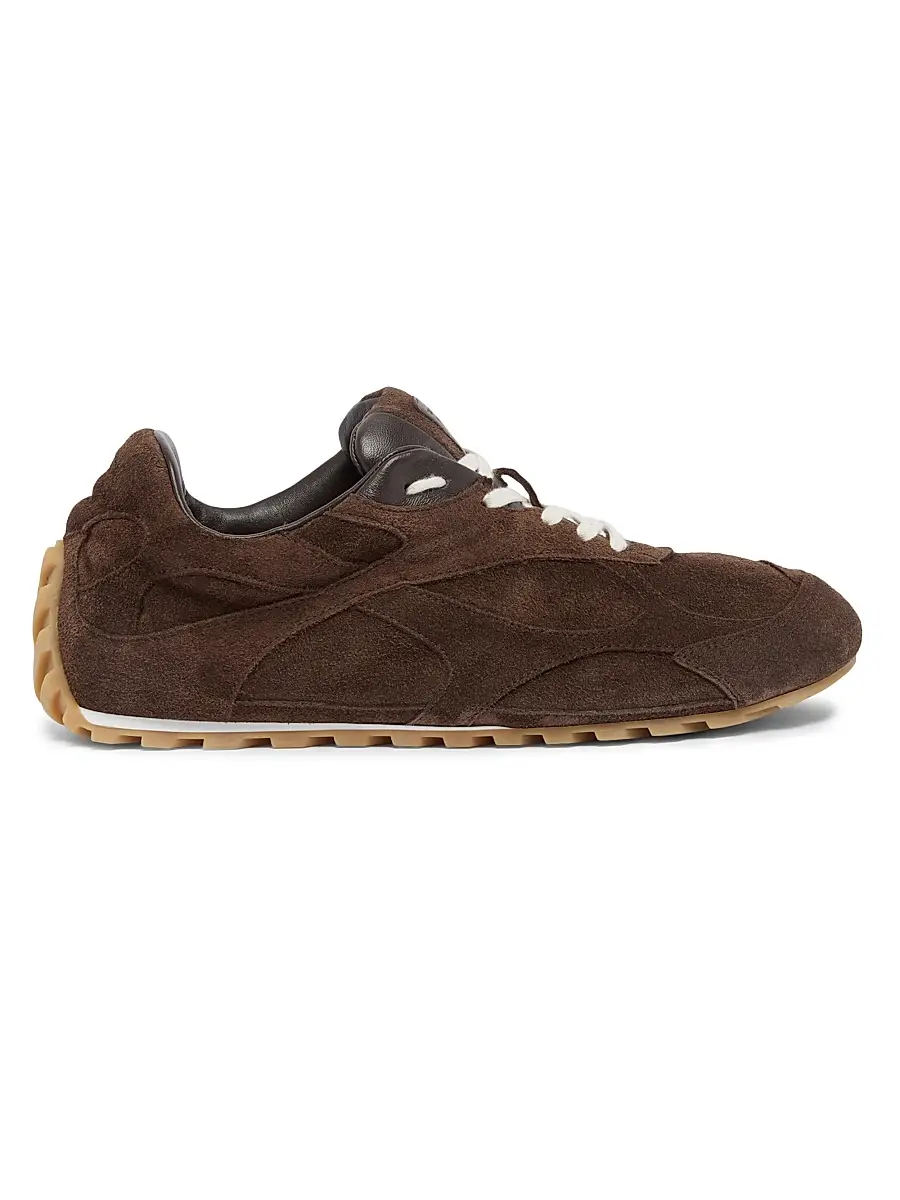 Bottega Veneta Women's Orbit Flash Suede Low-Top Sneakers - Fondant | Image 1 Bottega Veneta Women's Orbit Flash Suede Low-Top Sneakers - Fondant | Image 1