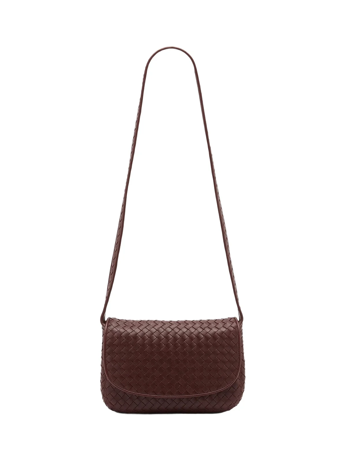 Men's Veneto Intrecciato Fluffy Messenger Bag Men's Veneto Intrecciato Fluffy Messenger Bag
