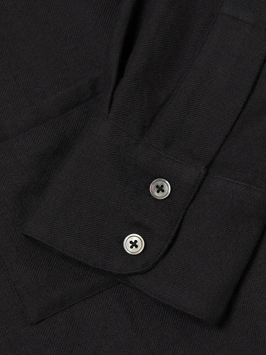 The Elder Statesman Men's Regular-Fit Cashmere-Wool Shirt | Thumbnail 6 The Elder Statesman Men's Regular-Fit Cashmere-Wool Shirt | Thumbnail 6
