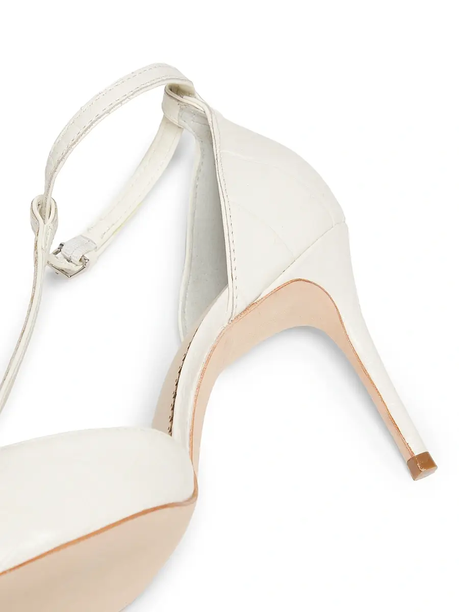 Cinq à Sept Women's Clara Croco 85MM Leather T-Strap Pumps | Thumbnail 5 Cinq à Sept Women's Clara Croco 85MM Leather T-Strap Pumps | Thumbnail 5