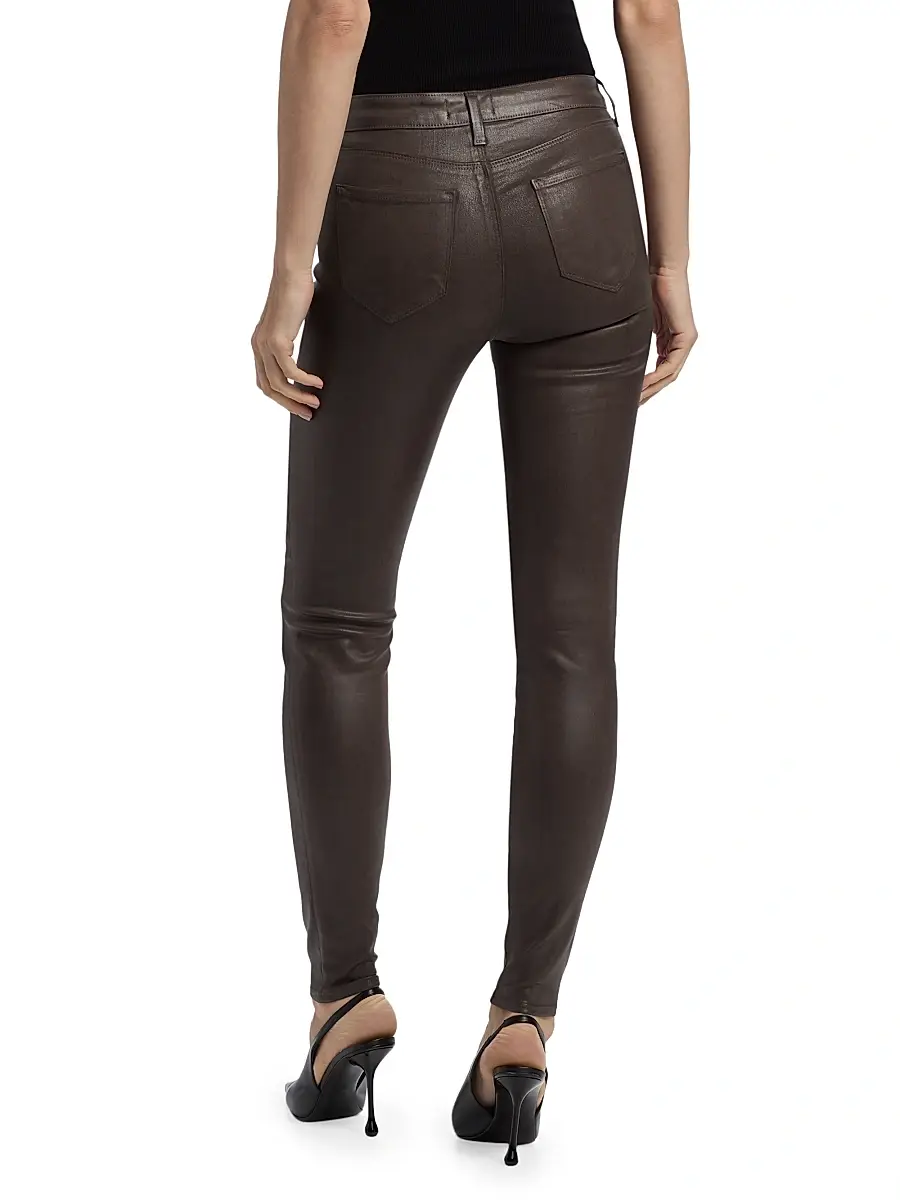 L'Agence Women's Marguerite Mid-Rise Coated Skinny Jeans | Thumbnail 5 L'Agence Women's Marguerite Mid-Rise Coated Skinny Jeans | Thumbnail 5