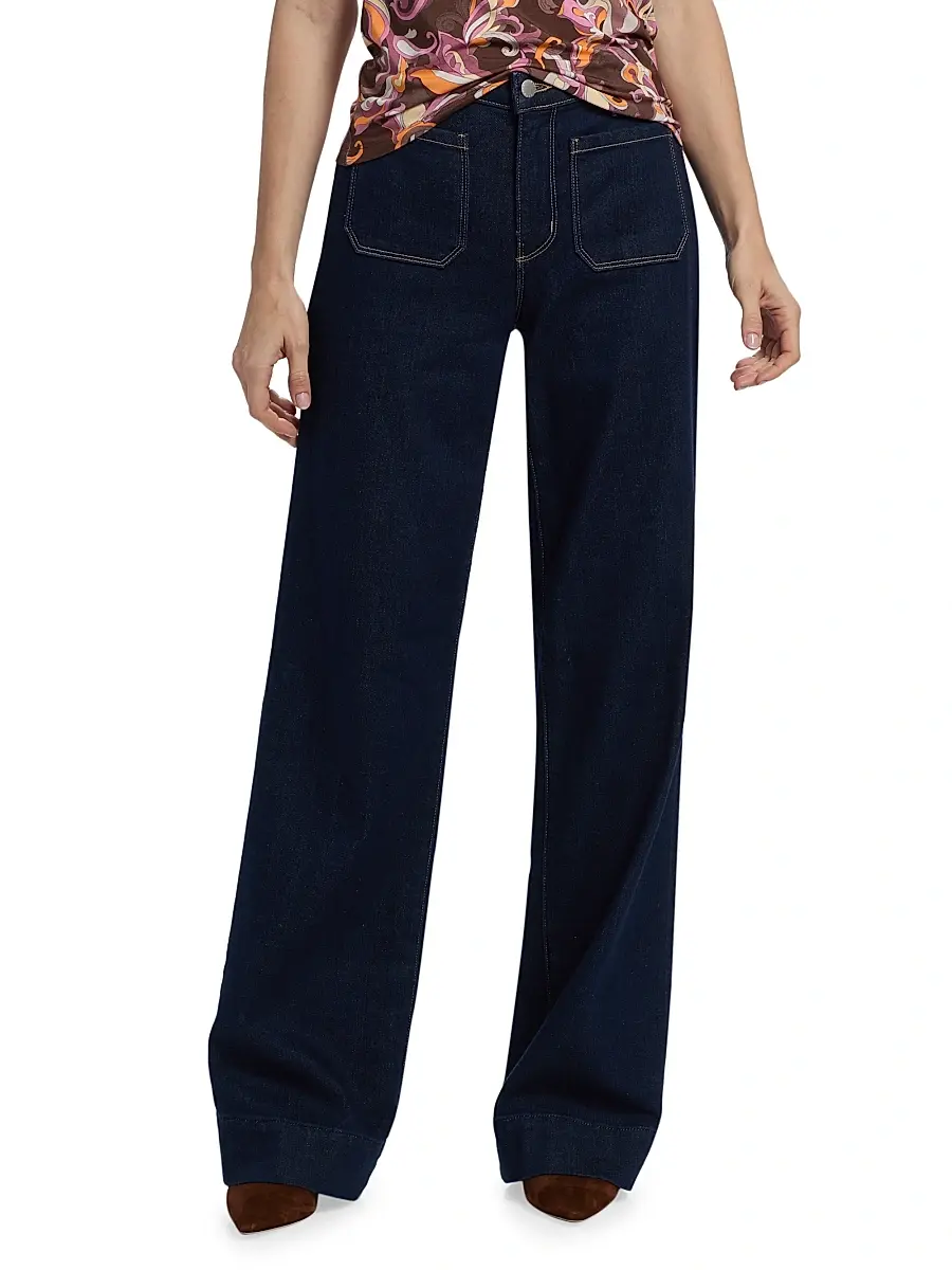 L'Agence Women's Nolan Patch Pocket Wide-Leg Jeans | Thumbnail 3 L'Agence Women's Nolan Patch Pocket Wide-Leg Jeans | Thumbnail 3