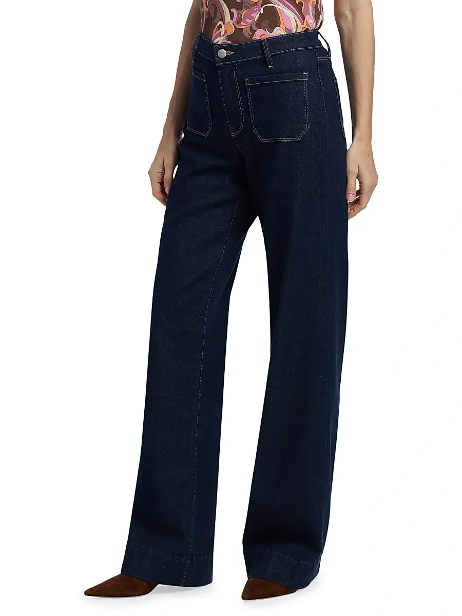 L'Agence Women's Nolan Patch Pocket Wide-Leg Jeans | Thumbnail 4 L'Agence Women's Nolan Patch Pocket Wide-Leg Jeans | Thumbnail 4