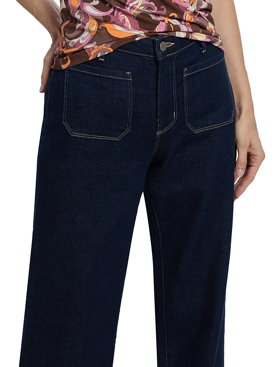 L'Agence Women's Nolan Patch Pocket Wide-Leg Jeans | Thumbnail 6 L'Agence Women's Nolan Patch Pocket Wide-Leg Jeans | Thumbnail 6