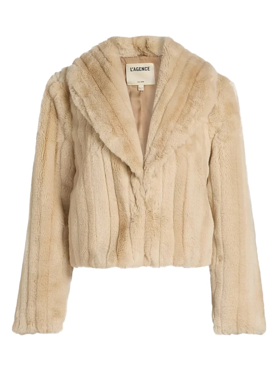 Women's Davy Faux fur Cropped Jacket Women's Davy Faux fur Cropped Jacket