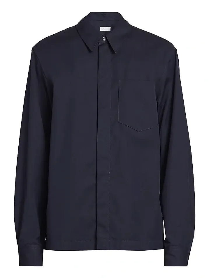 Men's Corran Cotton-Wool Button-Front Shirt Men's Corran Cotton-Wool Button-Front Shirt