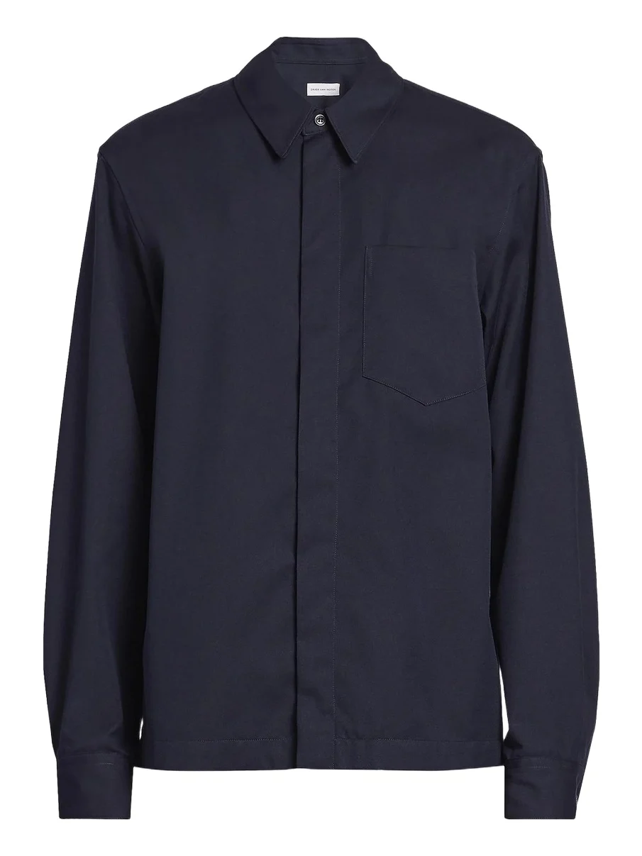 Men's Corran Cotton-Wool Button-Front Shirt Men's Corran Cotton-Wool Button-Front Shirt