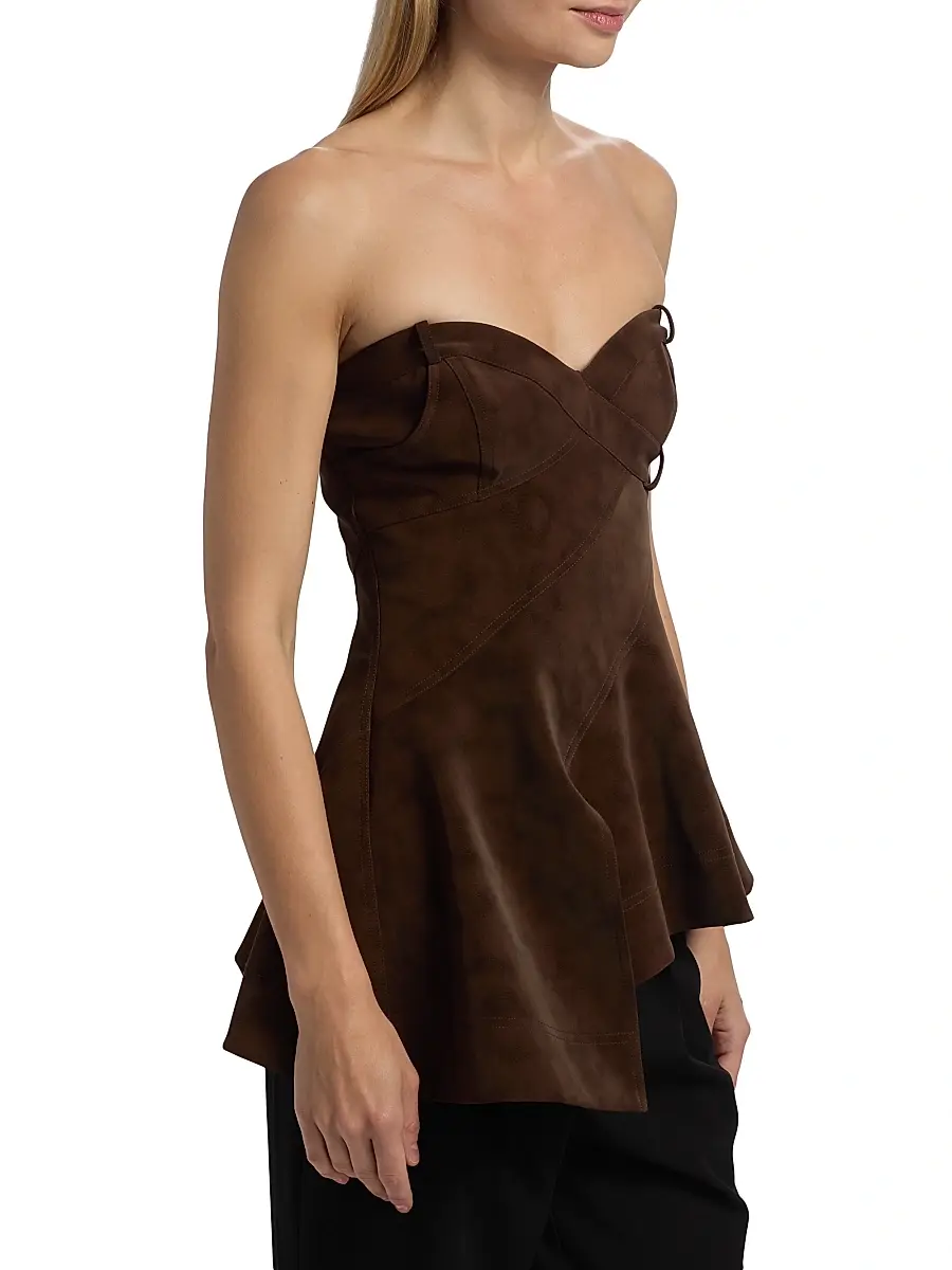 Amur Women's Augusta Bustier Peplum Top | Thumbnail 4 Amur Women's Augusta Bustier Peplum Top | Thumbnail 4