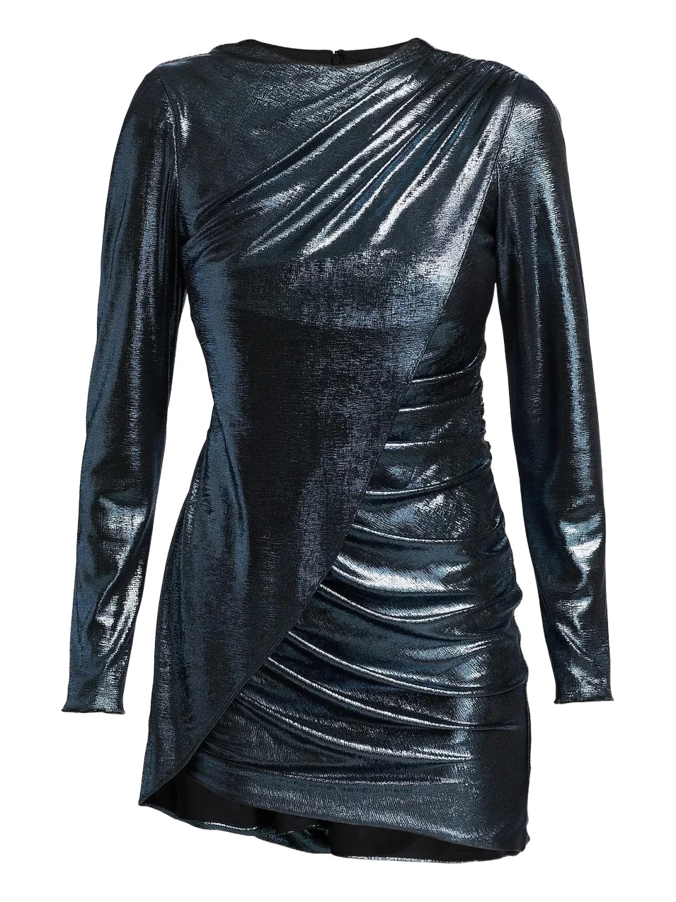 Women's Ruched Metallic Minidress