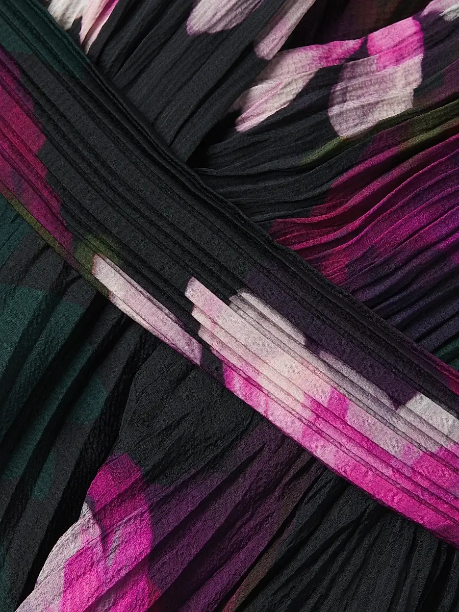 Ungaro Women's Vera Floral Pleated Maxi Dress | Thumbnail 6