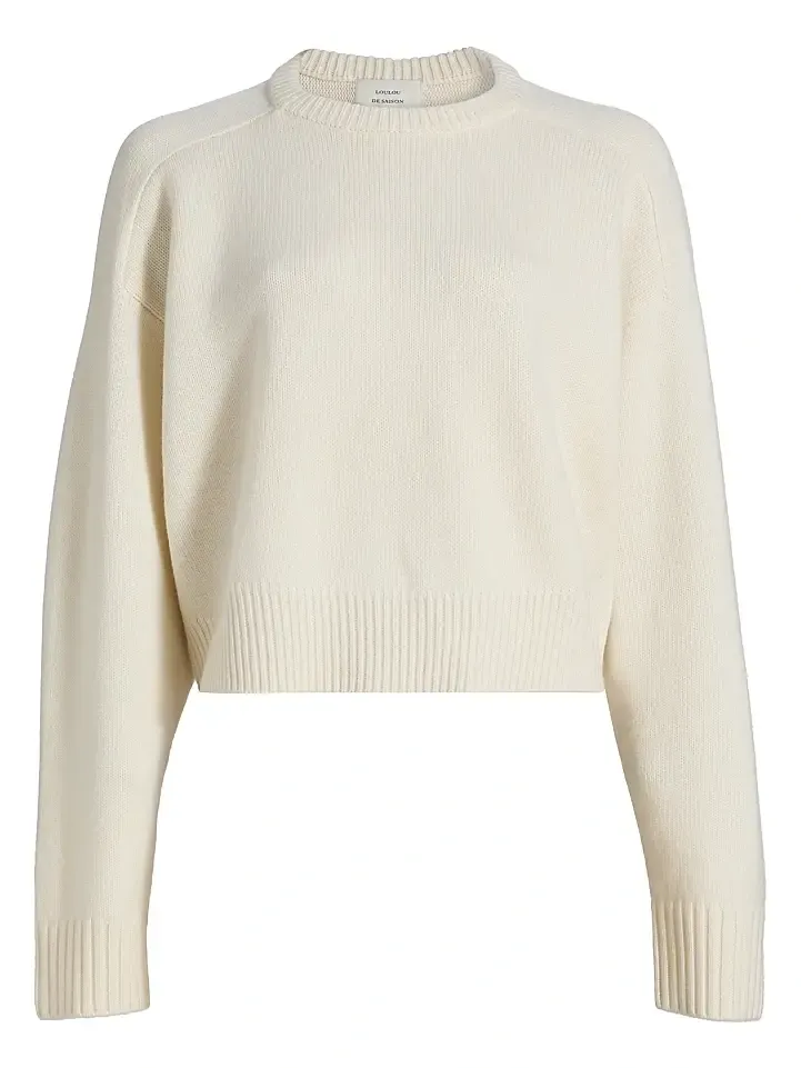 Women's Bruzzi Cropped Wool-Cashmere Sweater Women's Bruzzi Cropped Wool-Cashmere Sweater