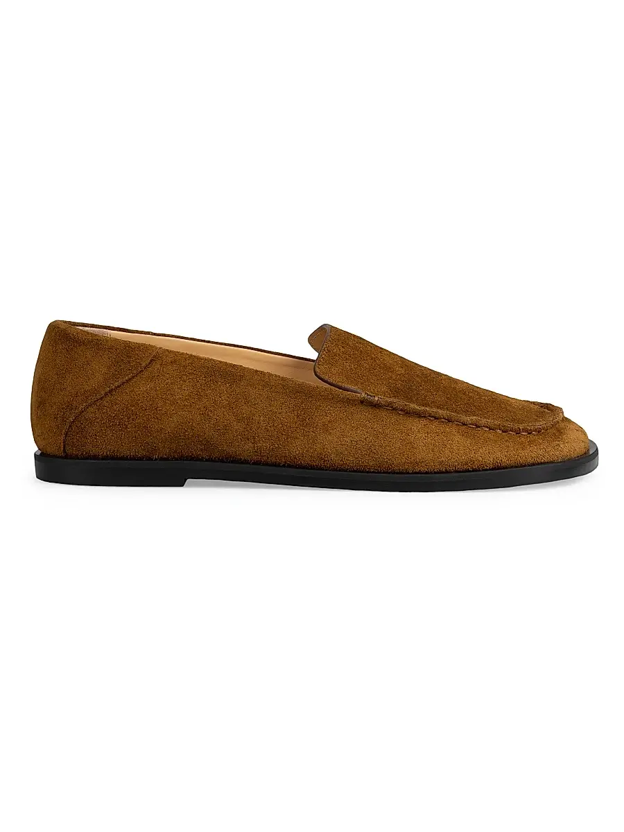Dear Frances Women's Drew Suede Penny Loafers | Image 1 Dear Frances Women's Drew Suede Penny Loafers | Image 1