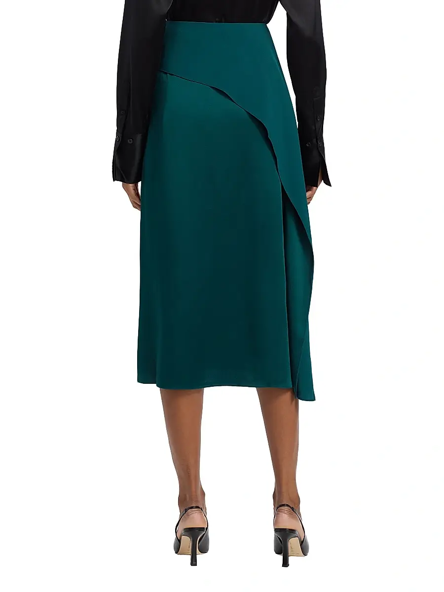 Erdem Women's Tempest Draped A-Line Midi-Skirt | Thumbnail 5 Erdem Women's Tempest Draped A-Line Midi-Skirt | Thumbnail 5