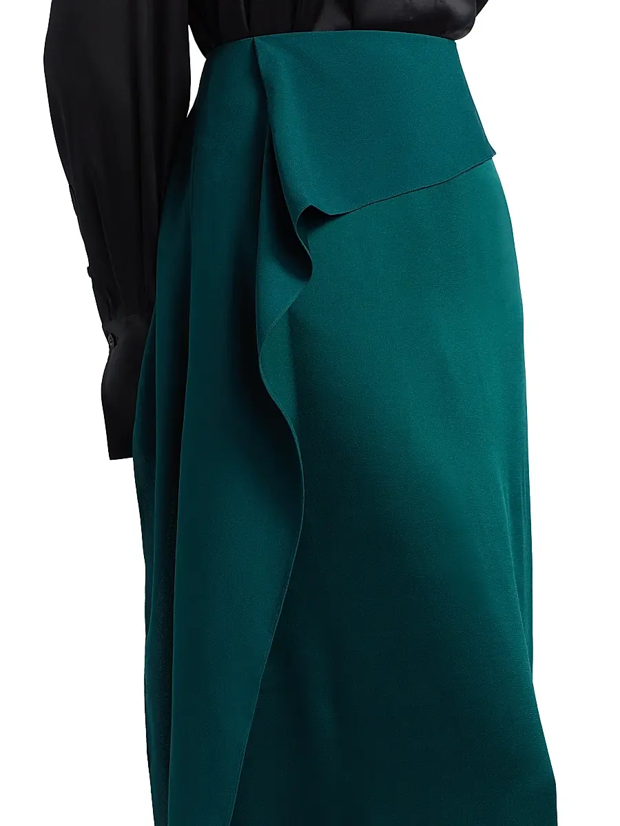Erdem Women's Tempest Draped A-Line Midi-Skirt | Thumbnail 6 Erdem Women's Tempest Draped A-Line Midi-Skirt | Thumbnail 6