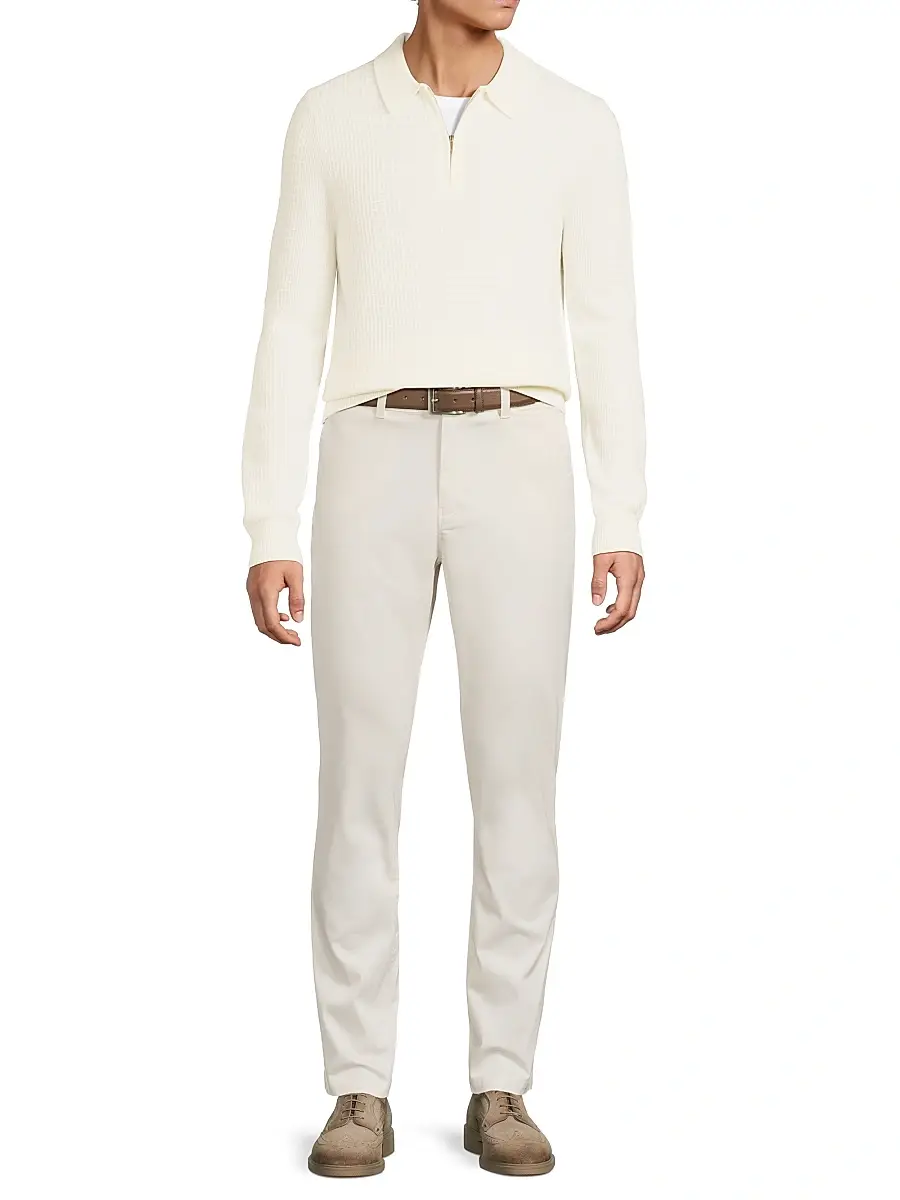 Reiss Men's Hamilton Waffle-Knit Wool Polo Sweater | Thumbnail 2 Reiss Men's Hamilton Waffle-Knit Wool Polo Sweater | Thumbnail 2