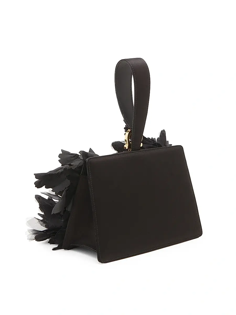 FERRAGAMO Women's Gancini Appliqué Leather Clutch - Nero | Thumbnail 5 FERRAGAMO Women's Gancini Appliqué Leather Clutch - Nero | Thumbnail 5