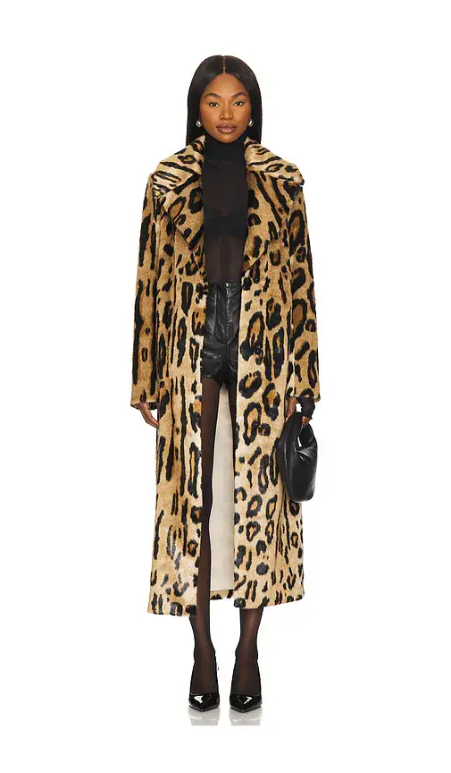 Show Me Your Mumu Miss Cindy Faux Fur Overcoat