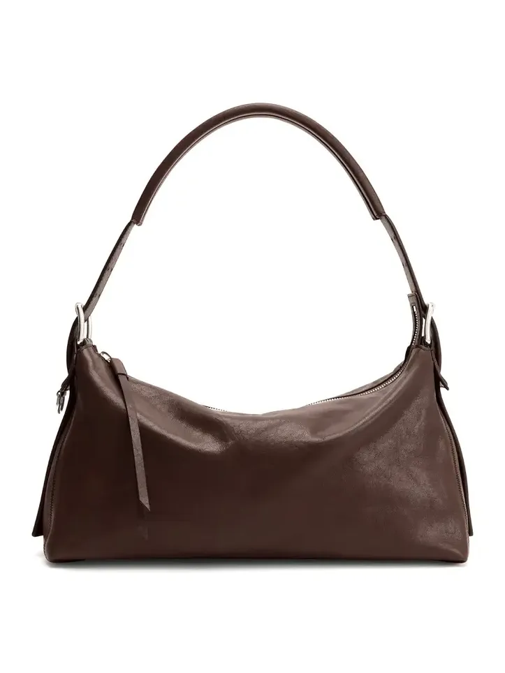 Belted Leather Baguette Bag Belted Leather Baguette Bag