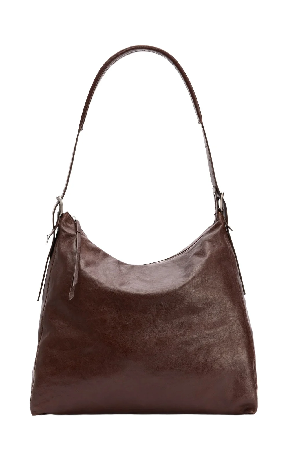 Belted Leather Hobo Bag Belted Leather Hobo Bag