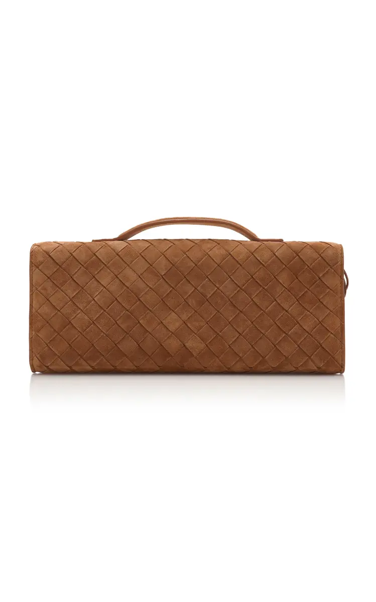 Bottega Veneta Andiamo Intrecciato Suede Clutch | Thumbnail 4 Bottega Veneta Andiamo Intrecciato Suede Clutch | Thumbnail 4