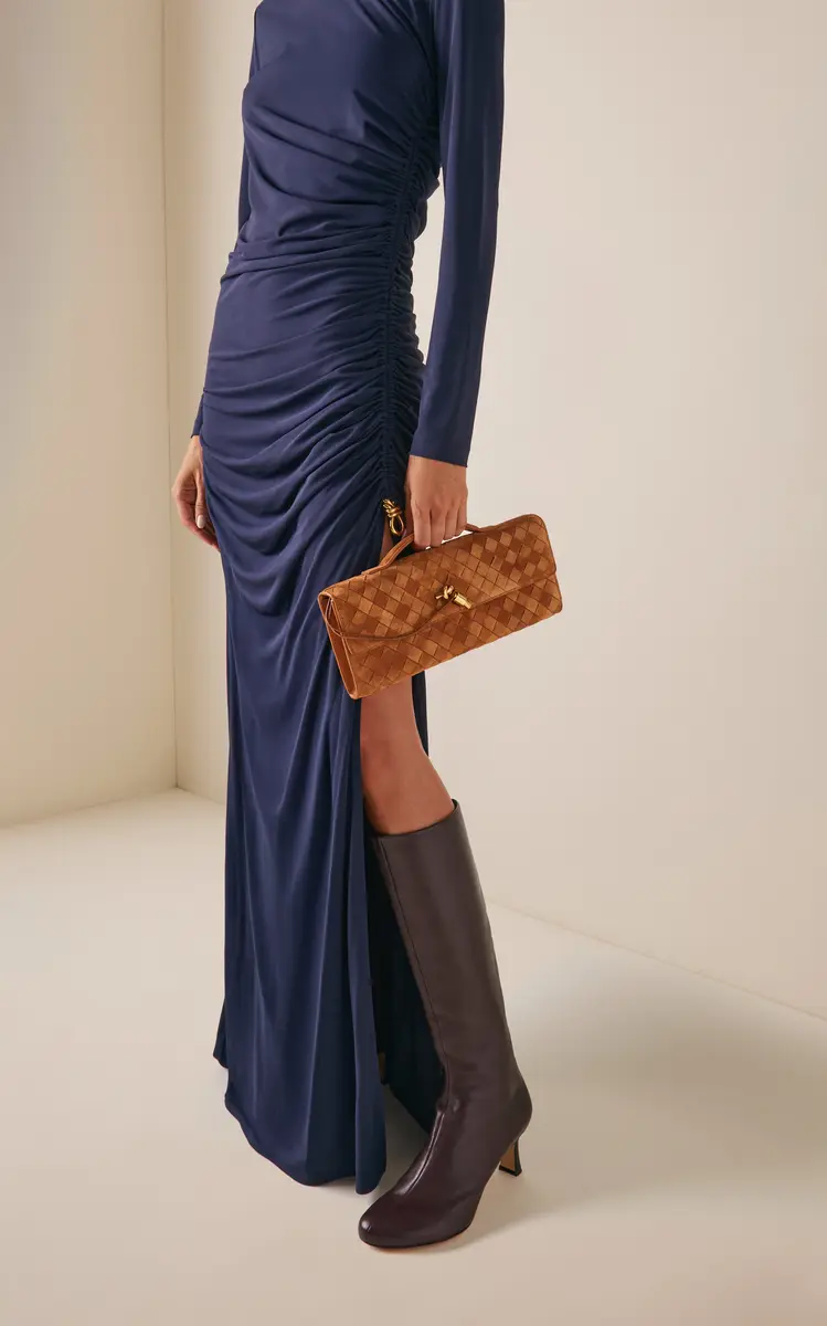 Bottega Veneta Andiamo Intrecciato Suede Clutch | Thumbnail 6 Bottega Veneta Andiamo Intrecciato Suede Clutch | Thumbnail 6
