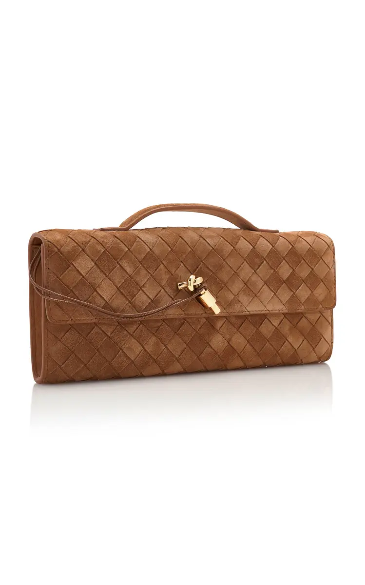 Bottega Veneta Andiamo Intrecciato Suede Clutch | Thumbnail 7 Bottega Veneta Andiamo Intrecciato Suede Clutch | Thumbnail 7
