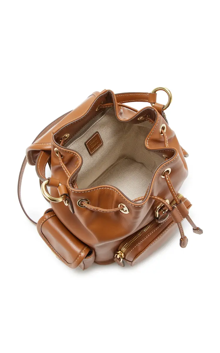 Miu Miu Leather Backpack - Brown - OS | Thumbnail 5 Miu Miu Leather Backpack - Brown - OS | Thumbnail 5