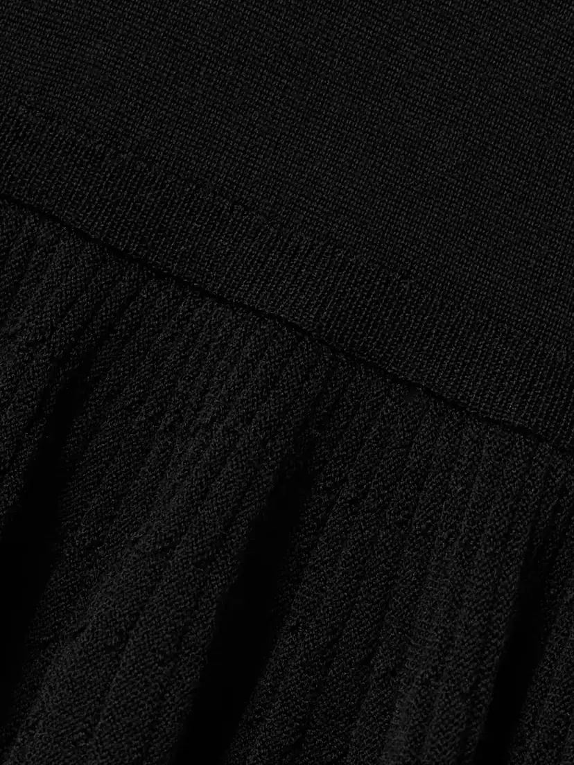 DÔEN Amelina Tiered Ruffled Merino Wool Mini Dress | Thumbnail 4 DÔEN Amelina Tiered Ruffled Merino Wool Mini Dress | Thumbnail 4